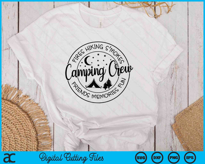 Camping Crew Camping Design SVG PNG Digital Printable Files