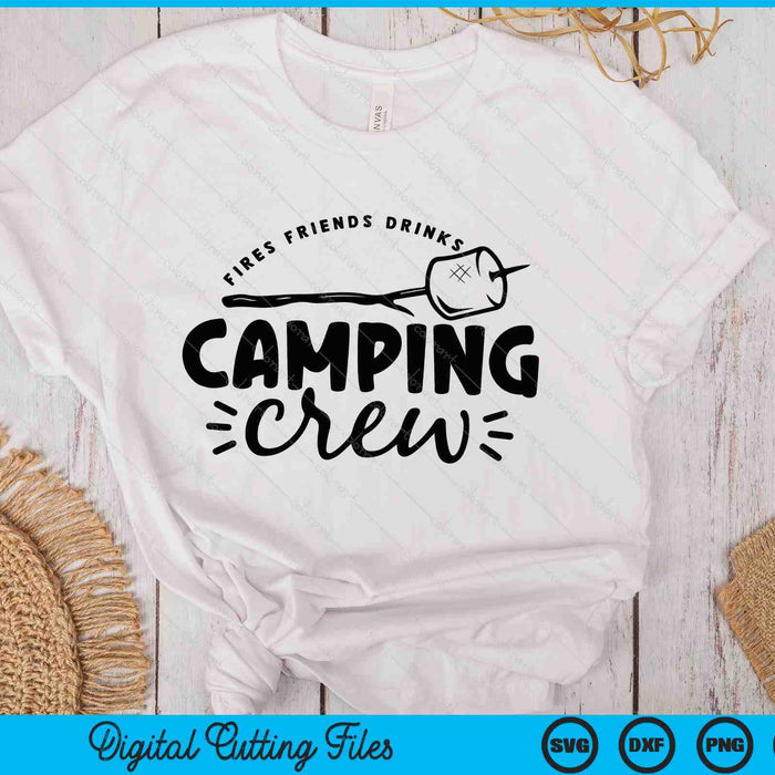 Camping Crew Field Trip Friends Camping Happy Camper SVG PNG Digital Printable Files