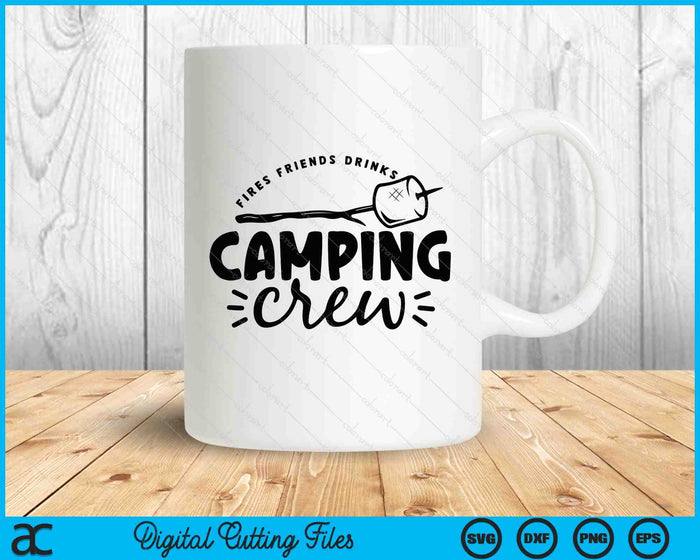 Camping Crew Field Trip Friends Camping Happy Camper SVG PNG Digital Printable Files