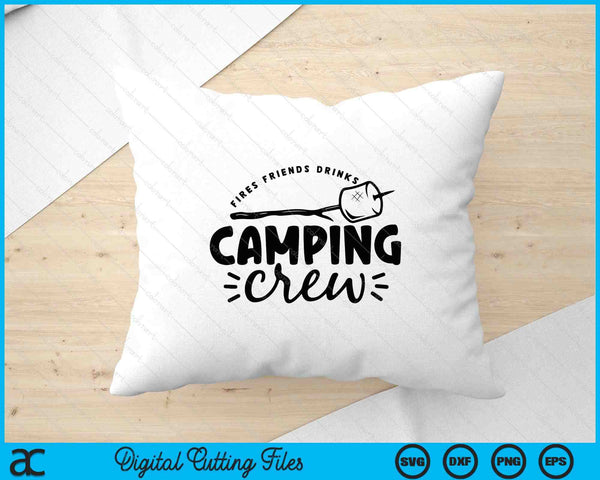 Camping Crew Field Trip Friends Camping Happy Camper SVG PNG Digital Printable Files