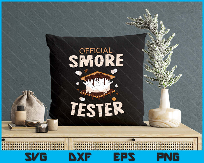 Camping Crew Official Smore Tester Marshmallows S'mores SVG PNG Digital Cutting File