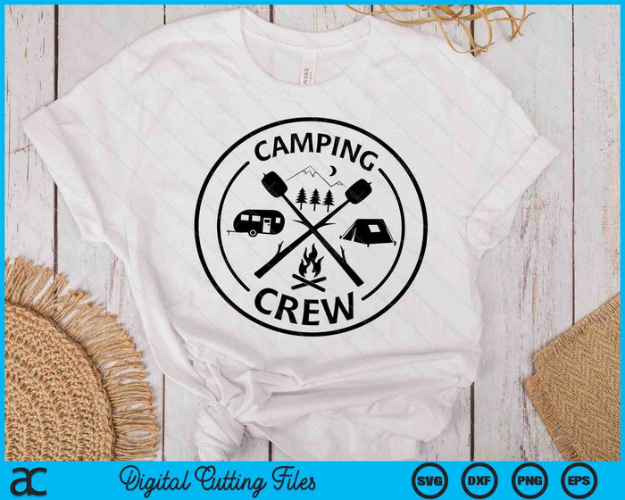 Camping Crew Trip Happy Campground SVG PNG Digital Printable Files