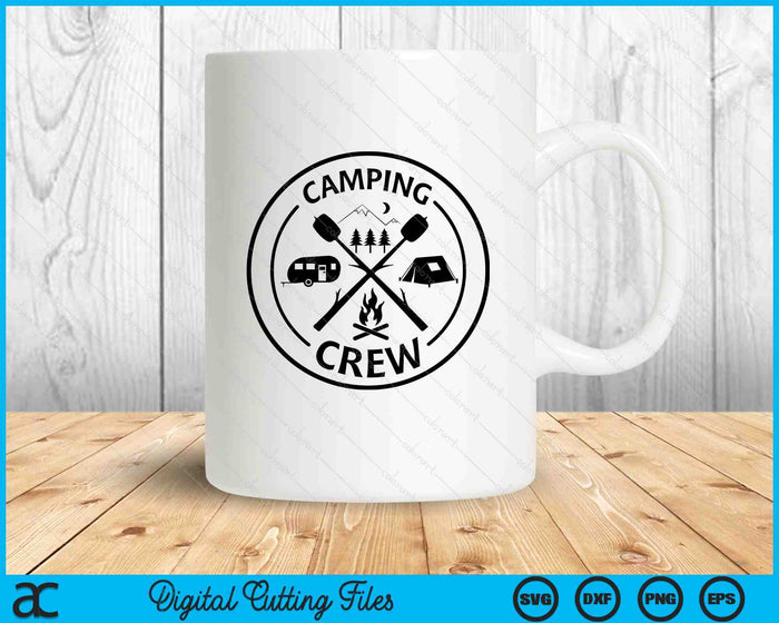 Camping Crew Trip Happy Campground SVG PNG Digital Printable Files