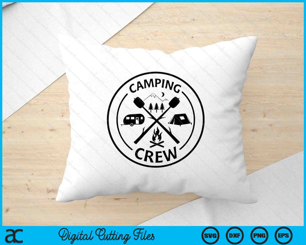 Camping Crew Trip Happy Campground SVG PNG Digital Printable Files