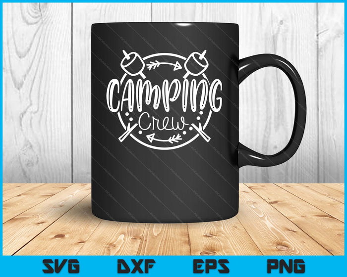 Camping Matching Shirts For Family Camper Group Camping Crew SVG PNG Digital Cutting Files