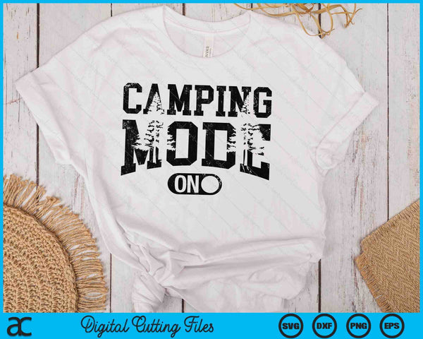 Camping Mode Happy Camper SVG PNG Digital Printable Files