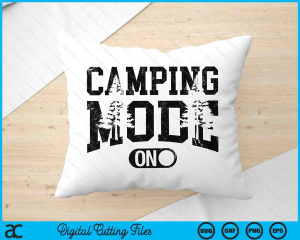 Camping Mode Happy Camper SVG PNG Digital Printable Files