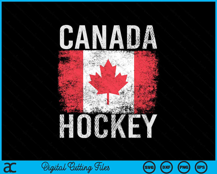 Canada Hockey Canadian Flag SVG PNG Digital Printable Files