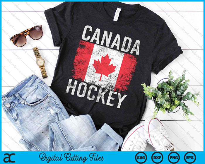 Canada Hockey Canadian Flag SVG PNG Digital Printable Files