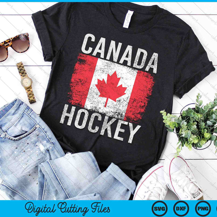 Canada Hockey Canadian Flag SVG PNG Digital Printable Files