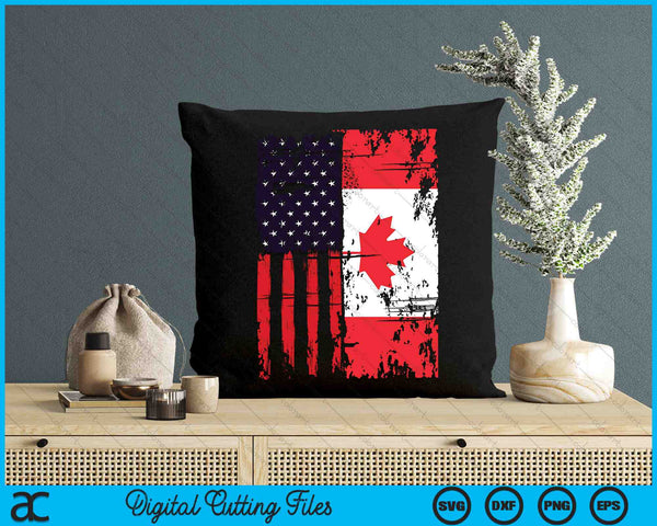 Canadese Amerikaanse Canada vlag 4 juli SVG PNG digitale afdrukbare bestanden
