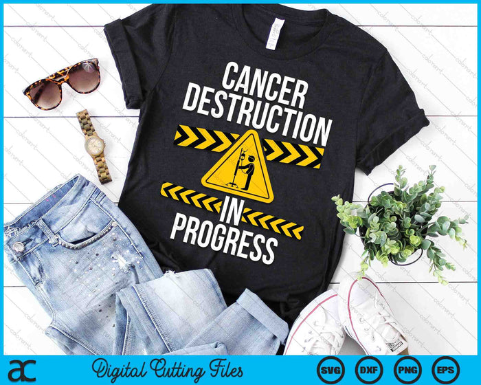 Cancer Destruction in Progress Cancer Survivor Fighter SVG PNG Digital Printable Files