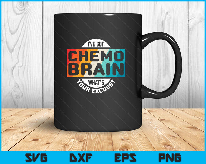 Cancer T Shirt Chemo Brain Retro Awareness SVG PNG Digital Printable Files