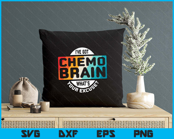 Cancer T Shirt Chemo Brain Retro Awareness SVG PNG Digital Printable Files