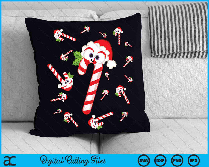 Candy Cane Merry and Bright Red and White Candy Costume SVG PNG Digital Cutting Files