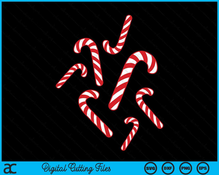 Candy Canes Christmas SVG PNG Digital Cutting Files