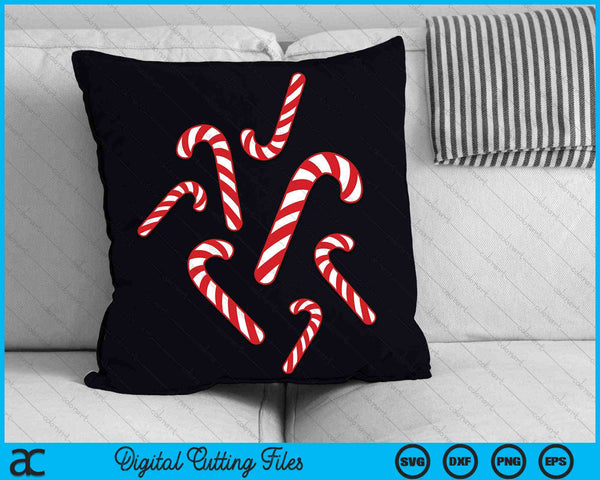 Candy Canes Christmas SVG PNG Digital Cutting Files