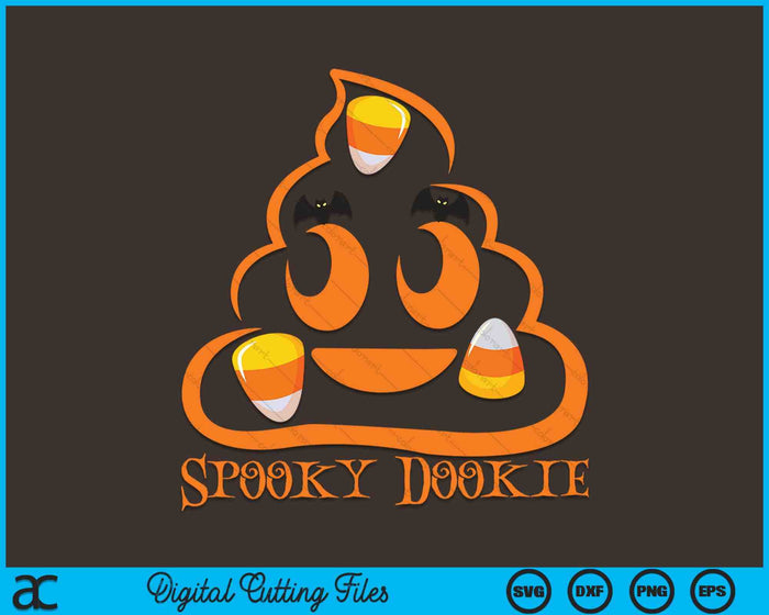 Candy Corn Halloween kak Spooky Dookie SVG PNG digitale snijbestanden