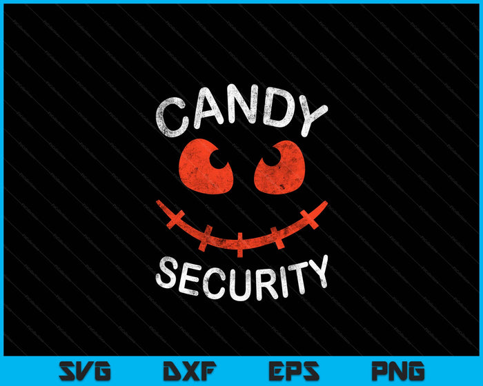 Candy Security Halloween Apparel Funny Halloween SVG PNG Digital Cutting File