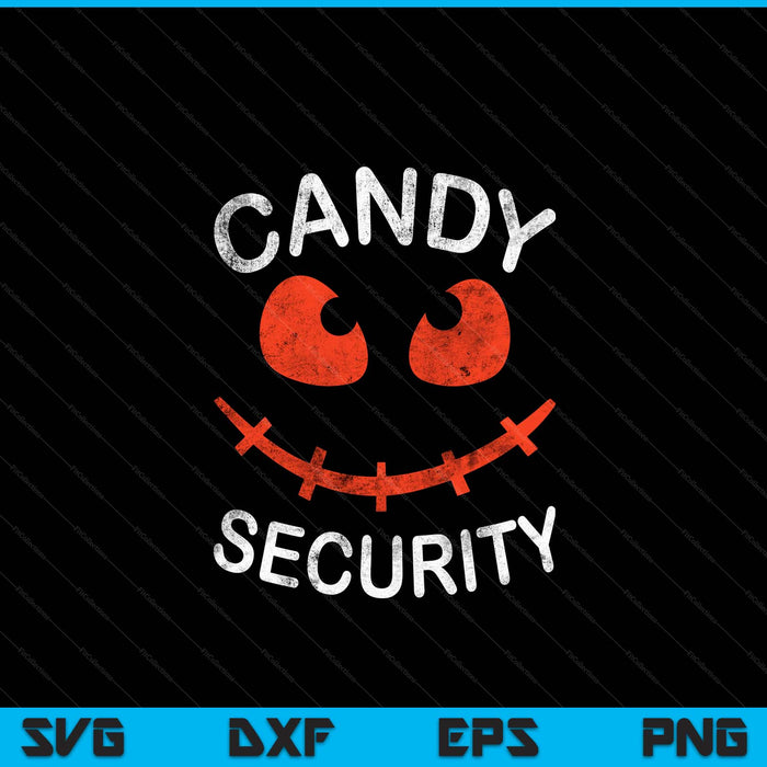 Candy Security Halloween Apparel Funny Halloween SVG PNG Digital Cutting File