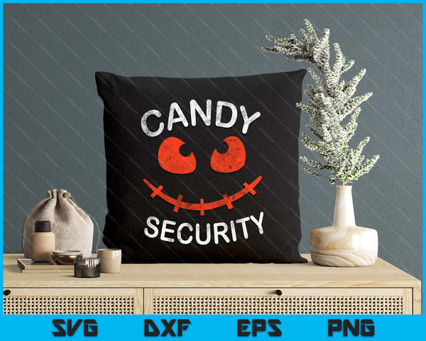 Candy Security Halloween Apparel Funny Halloween SVG PNG Digital Cutting File