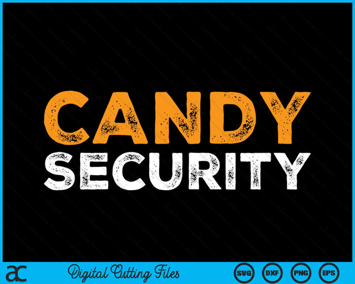 Candy Security Halloween Costume SVG PNG Digital Cutting Files