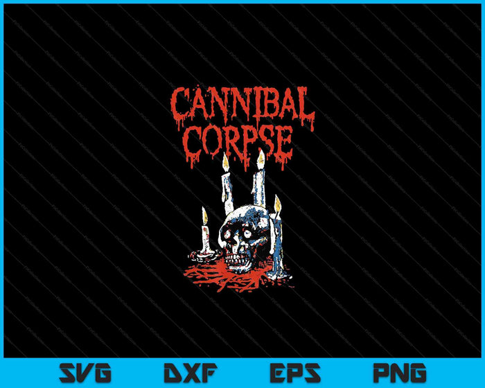 Cannibal Corpse Mercancía Oficial Ritual Velas SVG PNG Archivos de Corte Digital