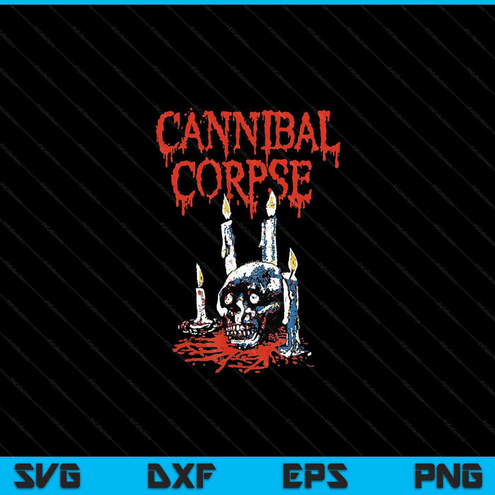 Cannibal Corpse Mercancía Oficial Ritual Velas SVG PNG Archivos de Corte Digital