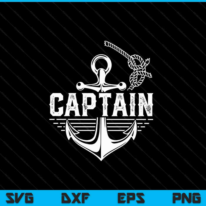 Captain Ship Boat Owner Skipper Lover SVG PNG Digital Cutting Files