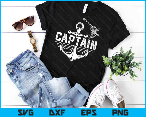 Captain Ship Boat Owner Skipper Lover SVG PNG Digital Cutting Files