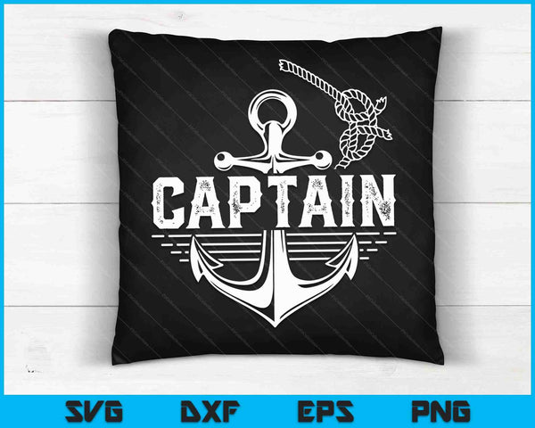 Captain Ship Boat Owner Skipper Lover SVG PNG Digital Cutting Files