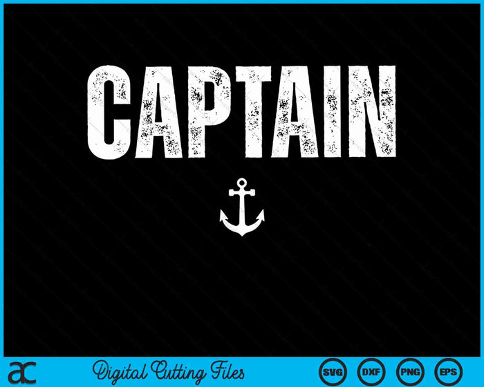 Capitán Camisa Propietario del barco Novedad SVG PNG Cortando archivos imprimibles