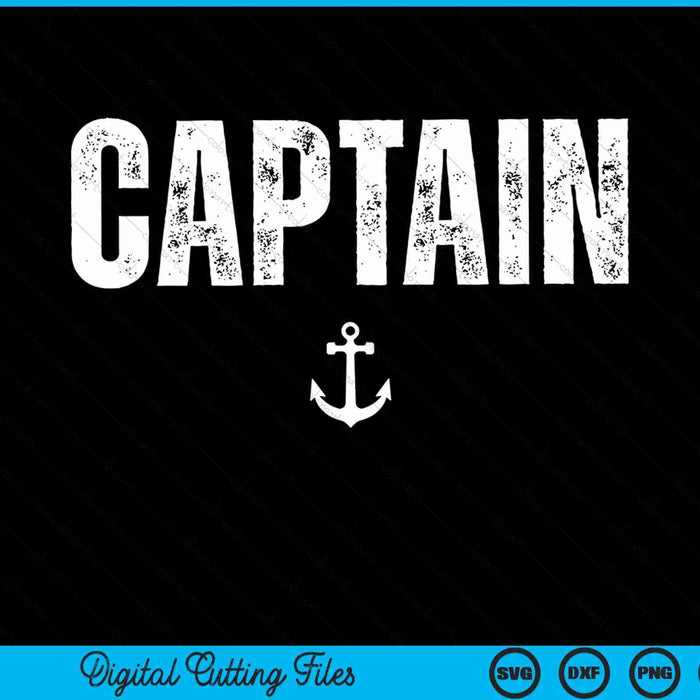 Capitán Camisa Propietario del barco Novedad SVG PNG Cortando archivos imprimibles