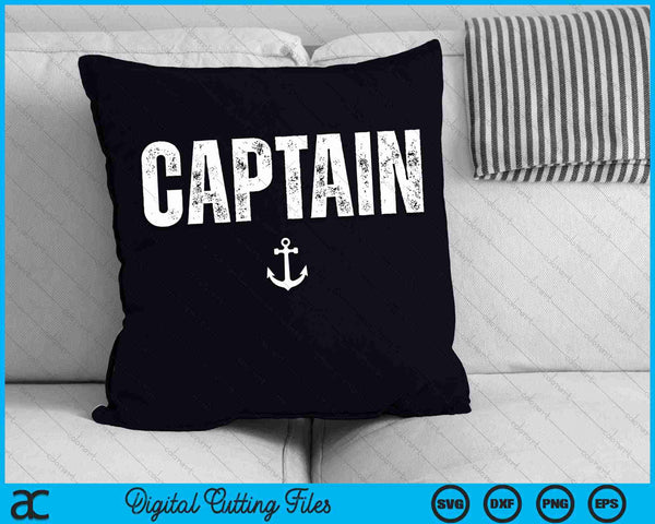 Captain Shirt Boat Owner Novelty SVG PNG Cutting Printable Files