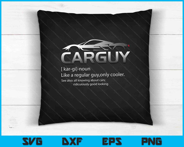 Car Guy SVG PNG cortando archivos imprimibles