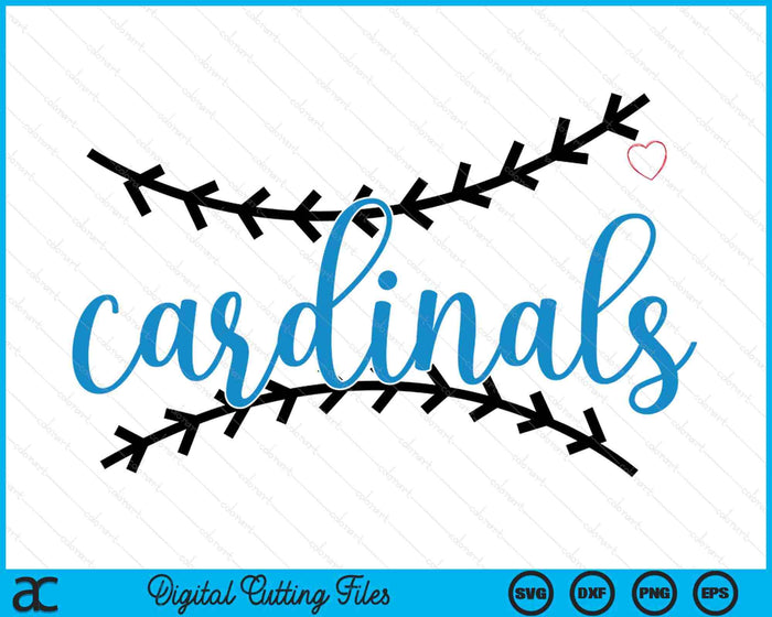 Cardinals Baseball Game Day SVG PNG Digital Printable Files