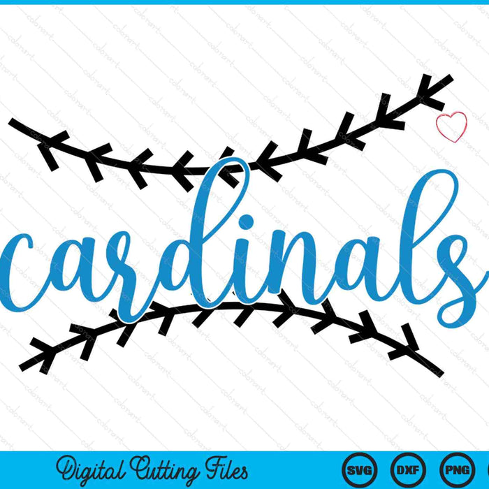 Cardinals baseball game day SVG cut file