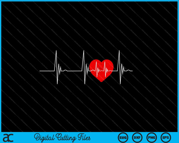 Cardiólogo Corazón EKG Latido Pulselina Cardiología SVG PNG Archivos de corte digital
