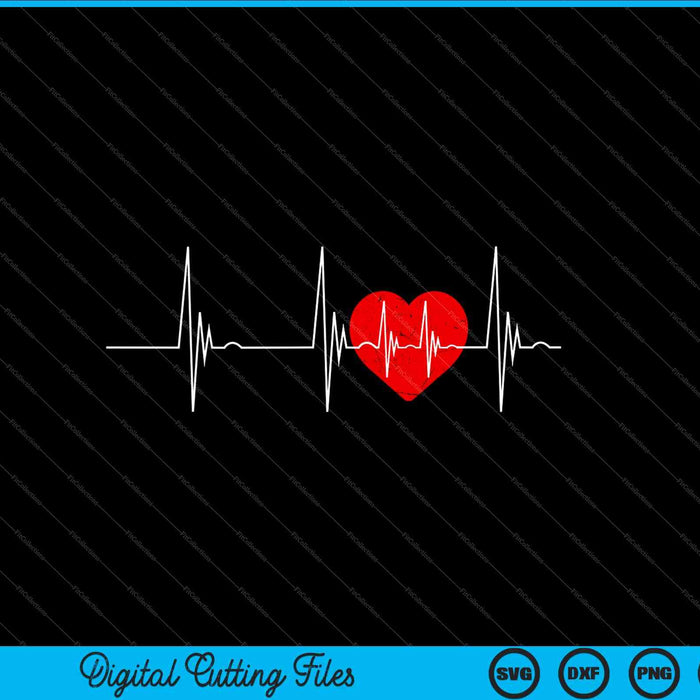 Cardiologist Heart EKG Heartbeat Pulseline Cardiology SVG PNG Digital Cutting Files