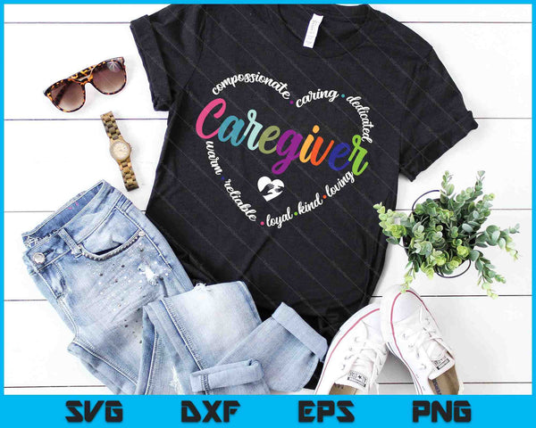 Verzorger hart SVG PNG snijden afdrukbare bestanden - on a t-shirt