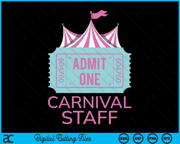 Carnival BirthdayFor Girls Carnival Staff SVG PNG Digital Cutting Files