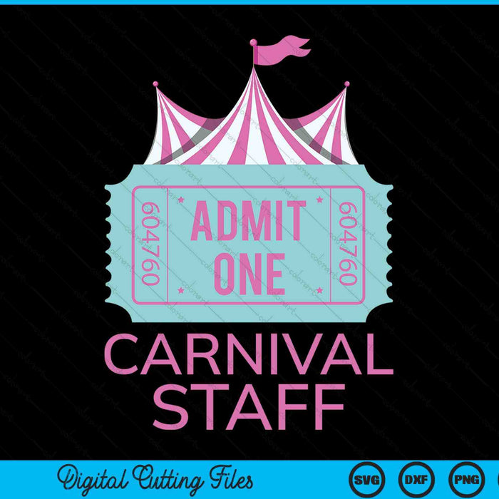 Carnival BirthdayFor Girls Carnival Staff SVG PNG Digital Cutting Files