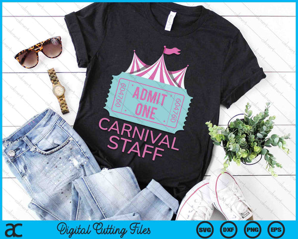 Carnival BirthdayFor Girls Carnival Staff SVG PNG Digital Cutting Files