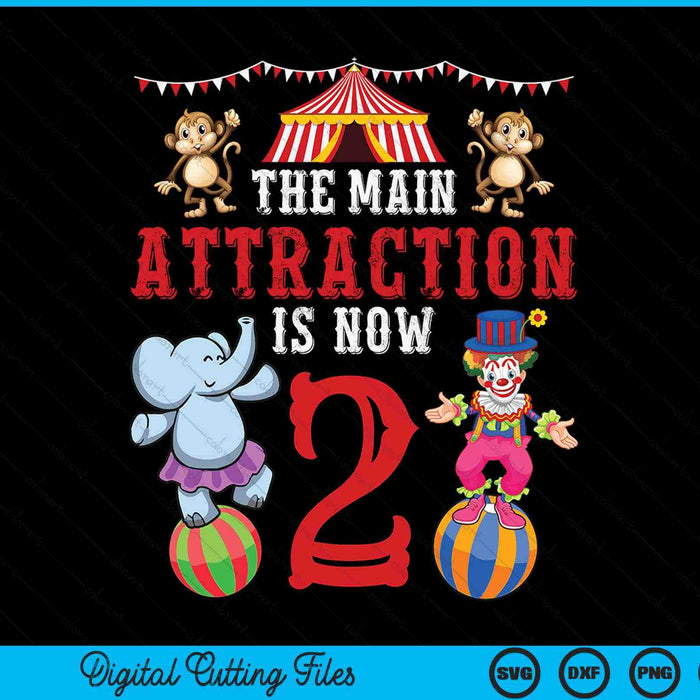 Carnival Birthday Kids 2nd Circus Birthday Party SVG PNG Digital Printable Files
