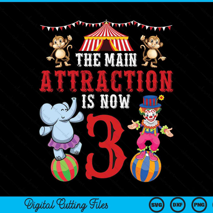 Carnival Birthday Shirt Kids 3rd Circus Birthday Party SVG PNG Digital Cutting Files