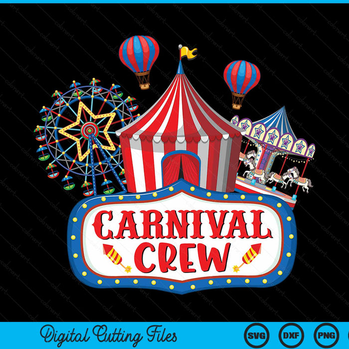 Carnival Crew Funny Circus Staff Costume Circus Theme Party SVG PNG Digital Cutting File