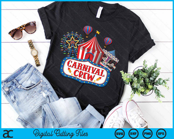 Carnival Crew Funny Circus Staff Costume Circus Theme Party SVG PNG Digital Cutting File - on a t-shirt