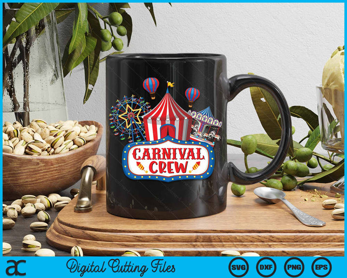 Carnival Crew Funny Circus Staff Costume Circus Theme Party SVG PNG Digital Cutting File