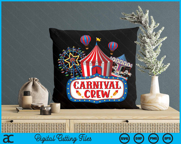 Carnival Crew Funny Circus Staff Costume Circus Theme Party SVG PNG Digital Cutting File