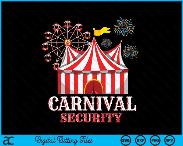 Carnival Security SVG PNG Digital Cutting File